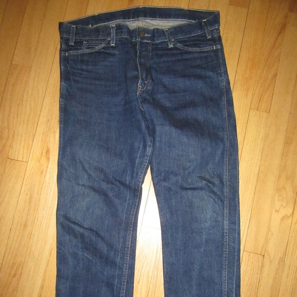 VINTAGE LEVIS BIG E ORANGE TAB JEANS/MENS/YKK ZIPPER/SIZE 36X32/USA MADE! - Picture 1 of 10